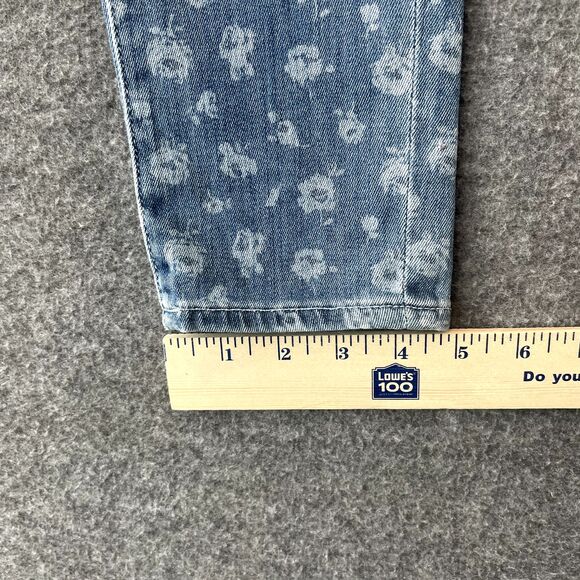 ADRIANO GOLDSCHMIED + LIBERTY ART FABRICS Floral Print Denim Blue Jeans Size 27R - Picture 16 of 16